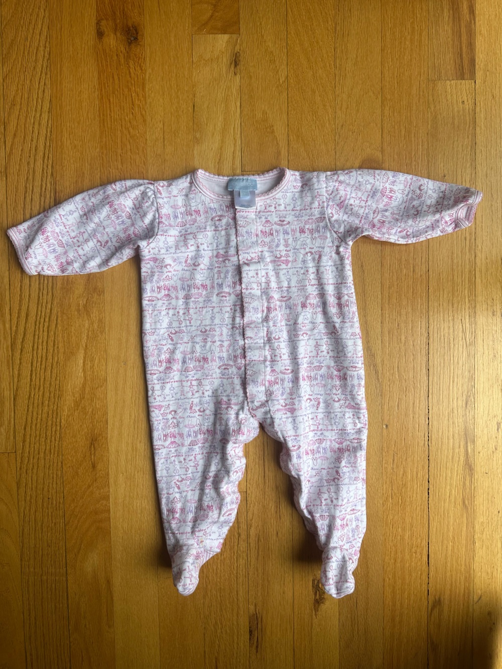 Joy Street Kids Ballet Snap Baby Onesie
